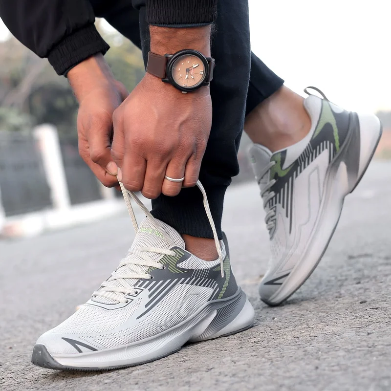 Bacca Bucci Grey Carbon High Abrasion Rubber Outsole Shoes for Men | Best Price UAE